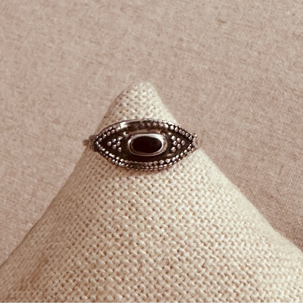 Vintage | Ring | Turkish Enamel Evil Eye Ring | Whimsgoth | Festival | Boho